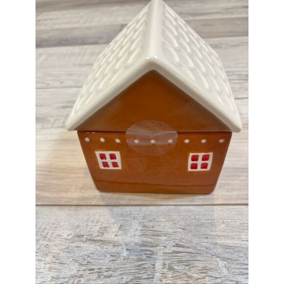 Target Bullseye Gingerbread House Cookie Jar, gingerbread ornaments, Peppermint - Picture 9 of 12